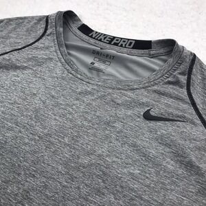 Nike Shirt Mens XXL Carbon Gray Pro Cool  Fitted Dri Fit‎ Performance Vented Gym